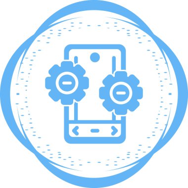 akıllı telefon web simgesi vektör çizimi 