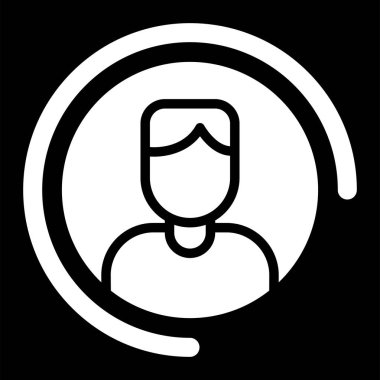 Adamım. Web simgesi basit illüstrasyon