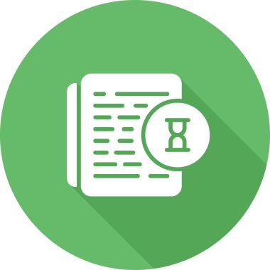  Belge Denetim simgesi, vektör illüstrasyonu  