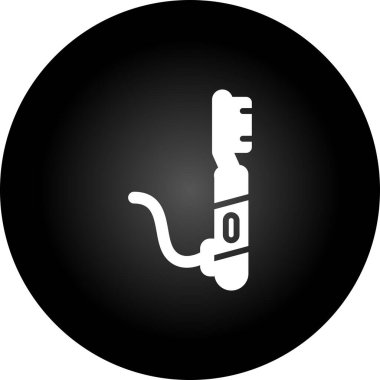 Elektrikli diş fırçası web simgesi, vektör illüstrasyonu