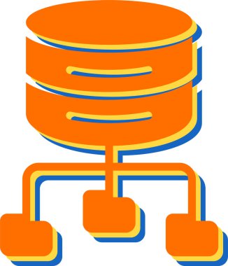 Büyük Veri Analizi vektör resimleme simgesi