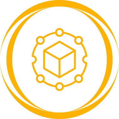 Engelleme zinciri Analitik web simgesi, basit vektör illüstrasyonu