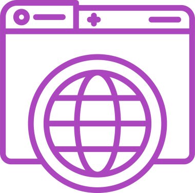 Dünya simgesinin vektör illüstrasyonu 