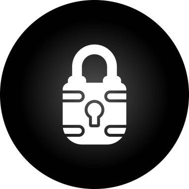 Kilit. Web simgesi basit illüstrasyon 