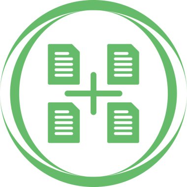 Dosya yönetimi simgesi, vektör illüstrasyonu