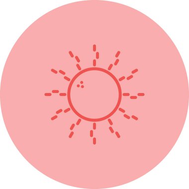 güneş web simgesi basit tasarım 