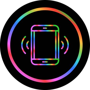 Akıllı telefon. Web simgesi basit illüstrasyon 