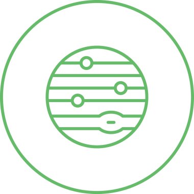 Jüpiter ikonunun vektör çizimi