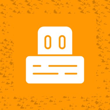 USB modern simgesinin vektör illüstrasyonu 