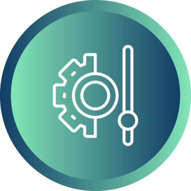 dişli web simge vektör çizim 