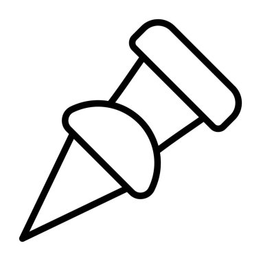 Kağıt Kıskacı web simgesi, basit illüstrasyon 