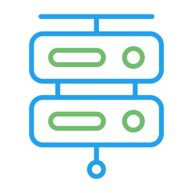 Sunucu web simgesi, vektör çizim