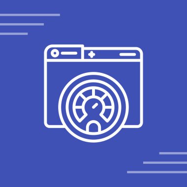 performans web simgesi, vektör illüstrasyonu