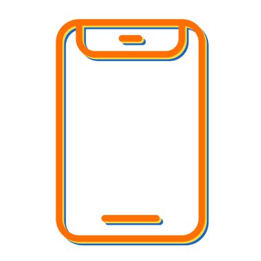 akıllı telefon web simgesi vektör çizimi 
