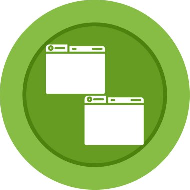 Windows web simgesi vektör çizimi 