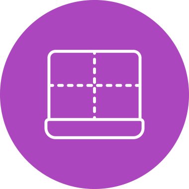 Web tasarımı için kenar simgesi, ayırıcı satır vektör işareti 