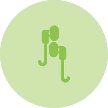 Kulaklıklar. Web simgesi basit illüstrasyon