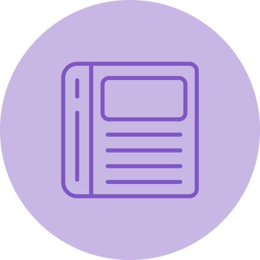 kitap düz simgesi, vektör illüstrasyonu