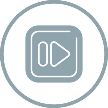 Hızlı ileri düğme vektör illüstrasyonu