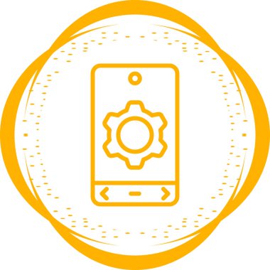 Simge, web düğmesi, basit vektör illüstrasyonu ayarlanıyor