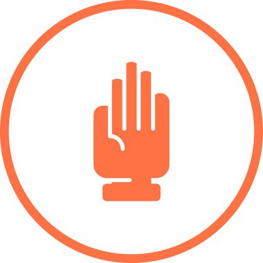 el simgesi, vektör illüstrasyonu basit tasarım