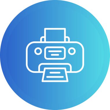Yazıcı web simge vektör çizim 