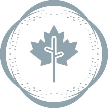 Akçaağaç yaprağı kutsal kişilerin resmi, vektör çizim