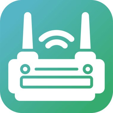 WiFi yönlendirici kutsal kişilerin resmi, vektör çizim     