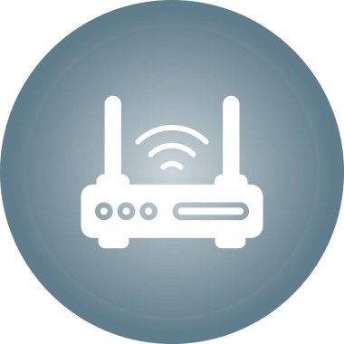 WiFi yönlendirici kutsal kişilerin resmi, vektör çizim     
