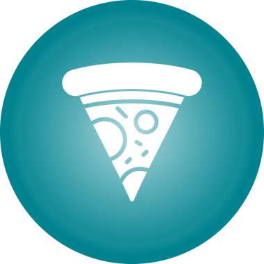 pizza. Web simgesi basit illüstrasyon