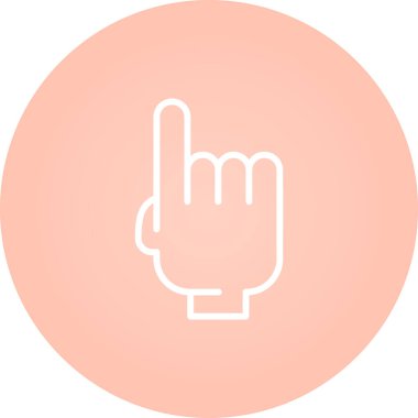 el simgesi, vektör illüstrasyonu basit tasarım