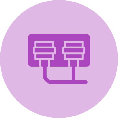 soket simgesi web basit illüstrasyon