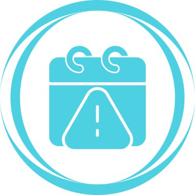 Takvim ve zamanlama simgesi satır biçimi