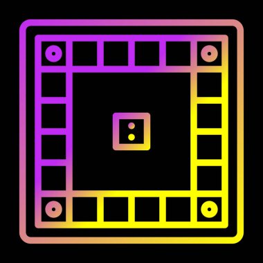 Masa oyunu. Web simgesi basit illüstrasyon