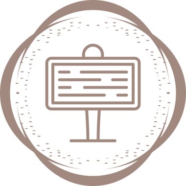 Tabela tahtası. Web simgesi vektör illüstrasyonu