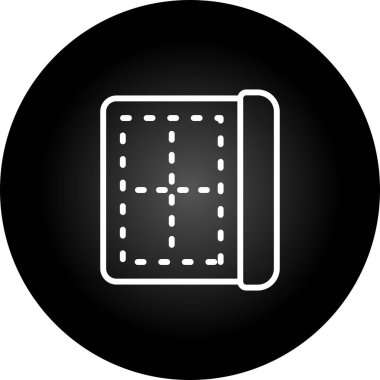 Web tasarımı için kenar simgesi, ayırıcı satır vektör işareti 