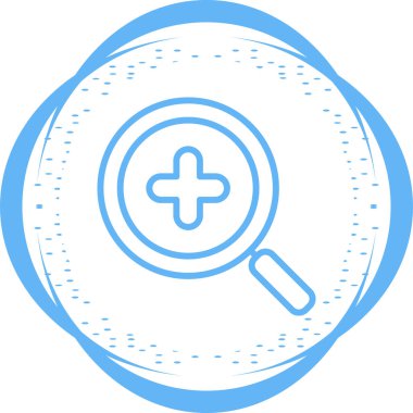  Yakınlaştır simgesini, basit vektör çizim