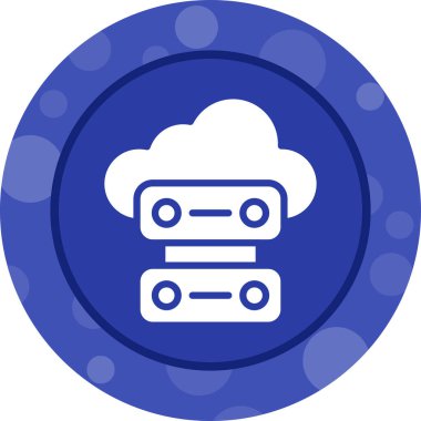 Modern Veri Merkezi simgesinin vektör illüstrasyonu     