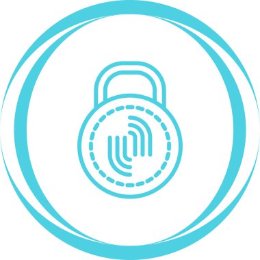 Kilit. Web simgesi basit illüstrasyon 