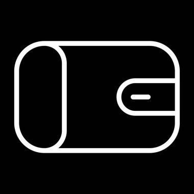 Cüzdan. Web simgesi vektör illüstrasyonu