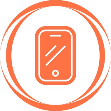 Akıllı telefon. Web simgesi basit illüstrasyon 