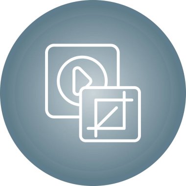 Ekin. Web simgesi basit illüstrasyon