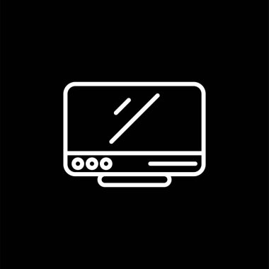 bilgisayar simgesi, vektör illüstrasyonu basit tasarım