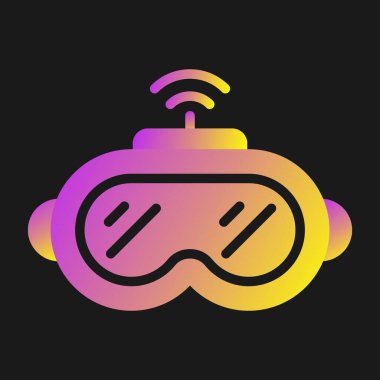 vector illustration of Vr Glasses icon 