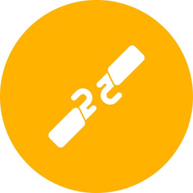 Kırık Kablo web simgesi, basit illüstrasyon 