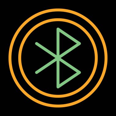 bluetooth web simge vektör çizim