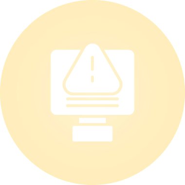 IT Sistem Başarısız Bilgisayar simgesi vektör çizimi