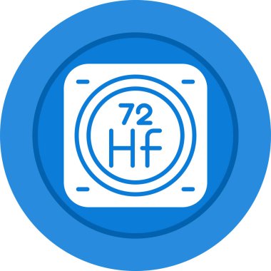 Kimyasal Element Web simgesi vektör çizimi