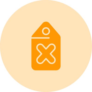 Etiket. Web simgesi basit illüstrasyon