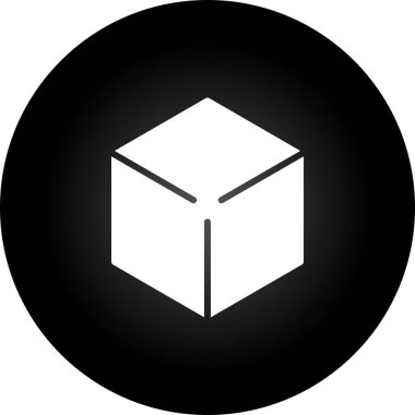 küp web simgesi vektör illüstrasyonu